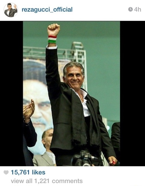 عکس/ گوچی رسما حامی کیروش شد عکس/ گوچی رسما حامی کیروش شد