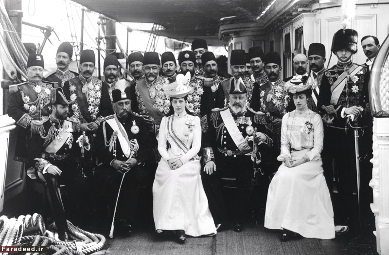 عکس/مظفرالدینشاه درکشتی شاه ادوارد عکس/مظفرالدینشاه درکشتی شاه ادوارد