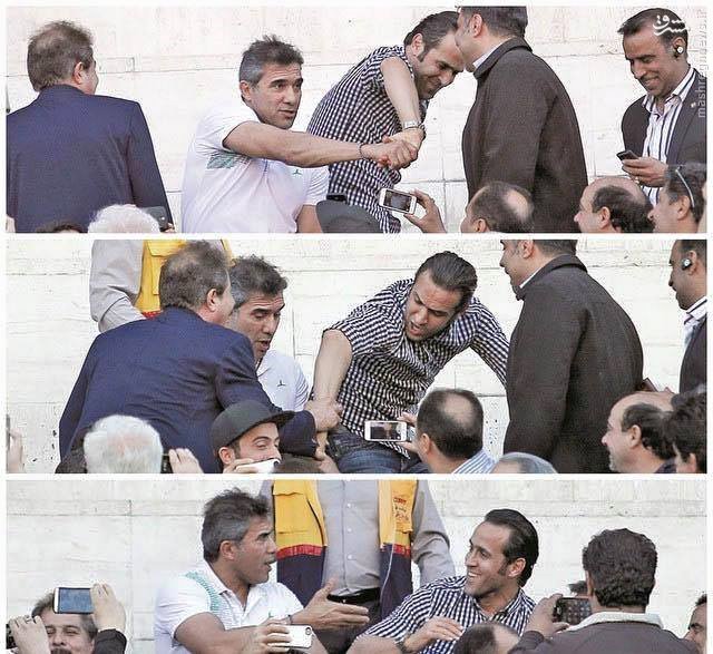 عکس/ شوخی دردناک عقاب با جادوگر!