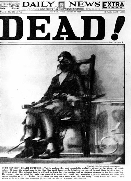 نخستین عکس ازاعدام باصندلی الکتریکی