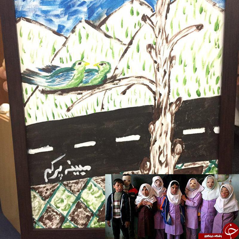 نقاشی بچه‌های‌شین‌آباد برای وزیر+عکس