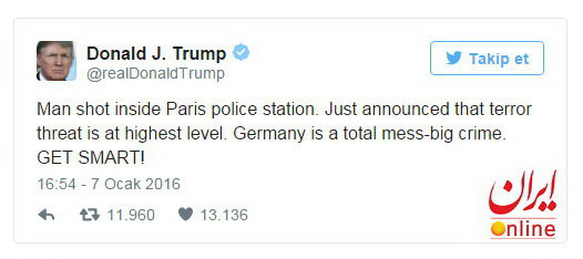 عکس/ گاف توییتری ترامپ! عکس/ گاف توییتری ترامپ!