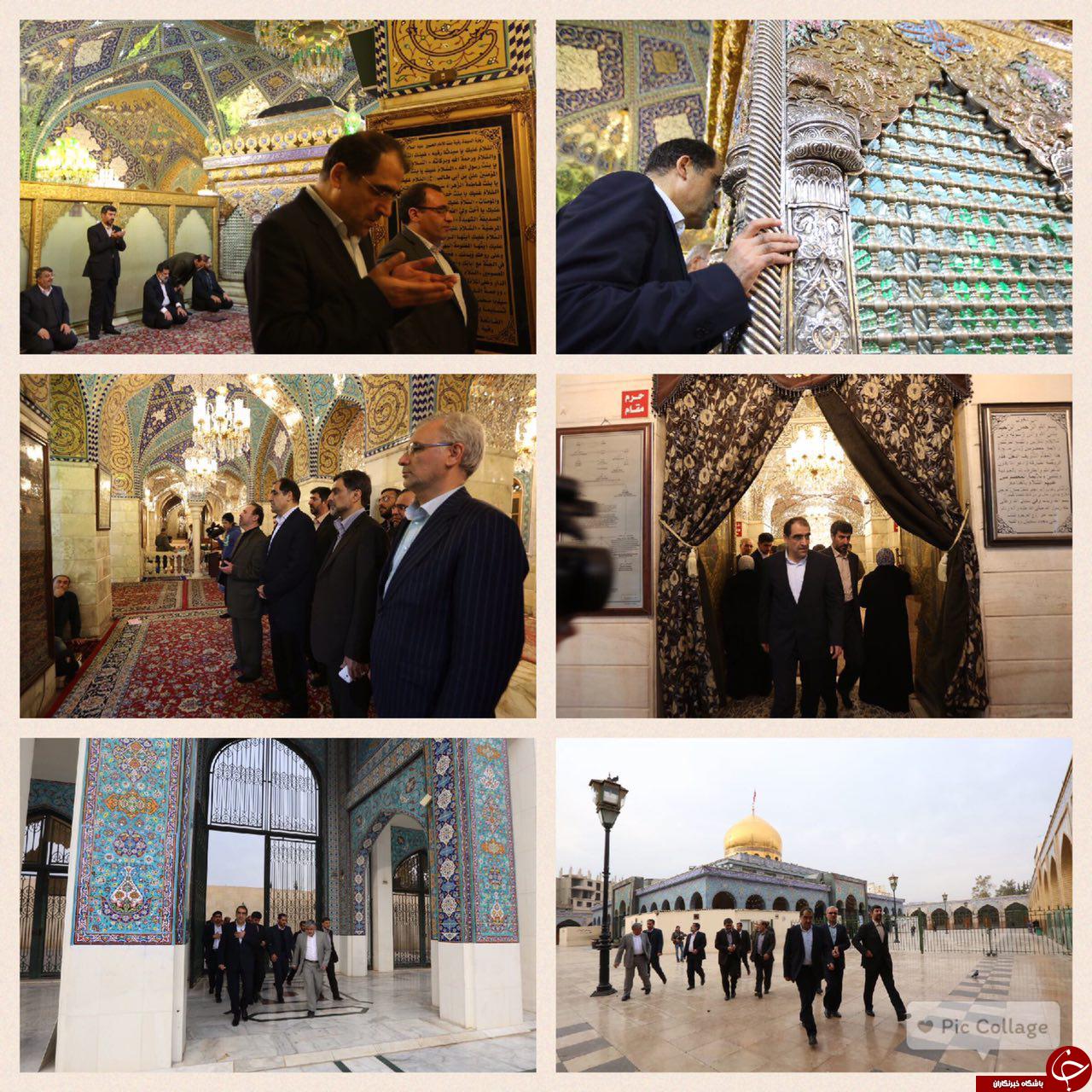 عکس/ زیارت هاشمی از دو حرم در سوریه
