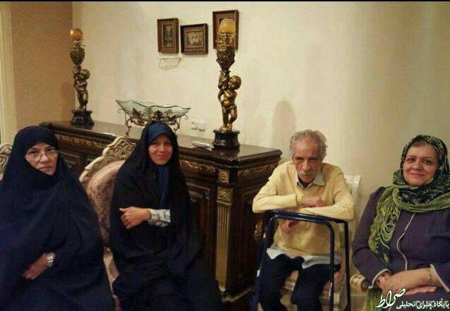 عکس/ عیادت فائزه هاشمی از پورحیدری