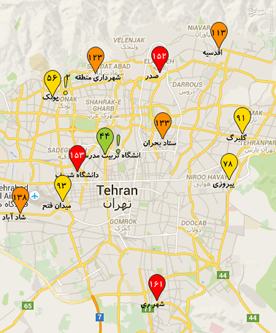 آلودگی هوا در شهرری با ورود روحانی تشدید شد/ ارتباط عدم تعطیلی مدارس با سفر رییس‌جمهور