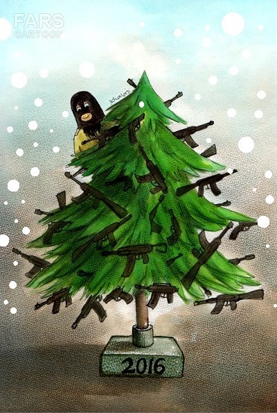 کاریکاتور/ کریسمس با داعش