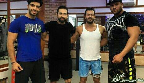عکس/ تیپ پژمان بازغی در بدنسازی