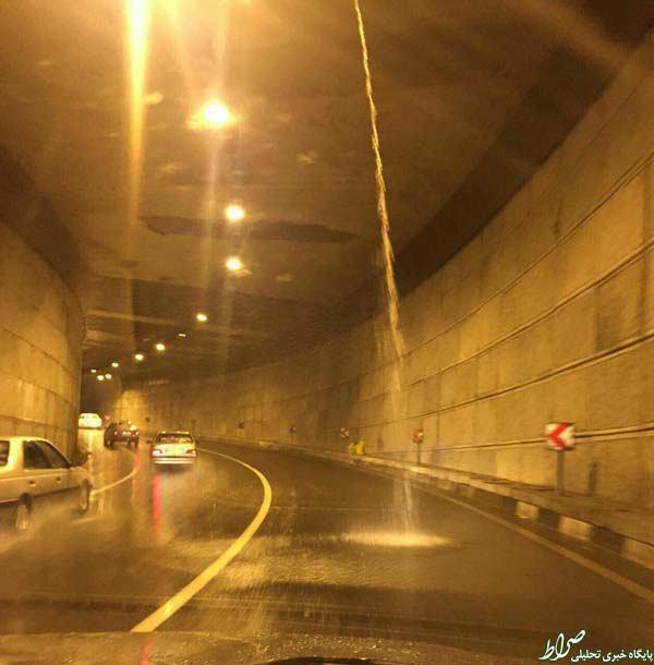 عکس/ زیر گذر کاج در کرج سوراخ شد