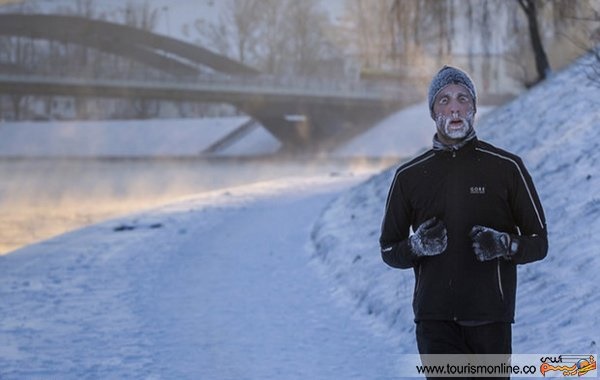 عکس/ مردی که در حال ورزش یخ زد! عکس/ مردی که در حال ورزش یخ زد!