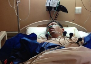 تصویری از مهدی هاشمی در بیمارستان