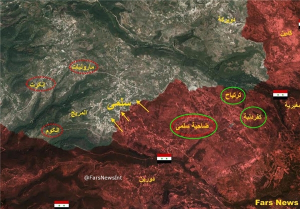 شهر «سلمی» در سوریه آزاد شد +نقشه