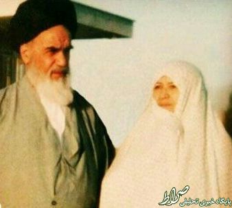 تصویر کمتردیده شده از امام (ره) و همسرشان تصویر کمتردیده شده از امام (ره) و همسرشان