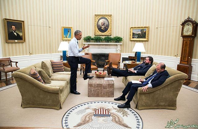 عکس/ اوباما پیش از آخرین نطق سالانه!