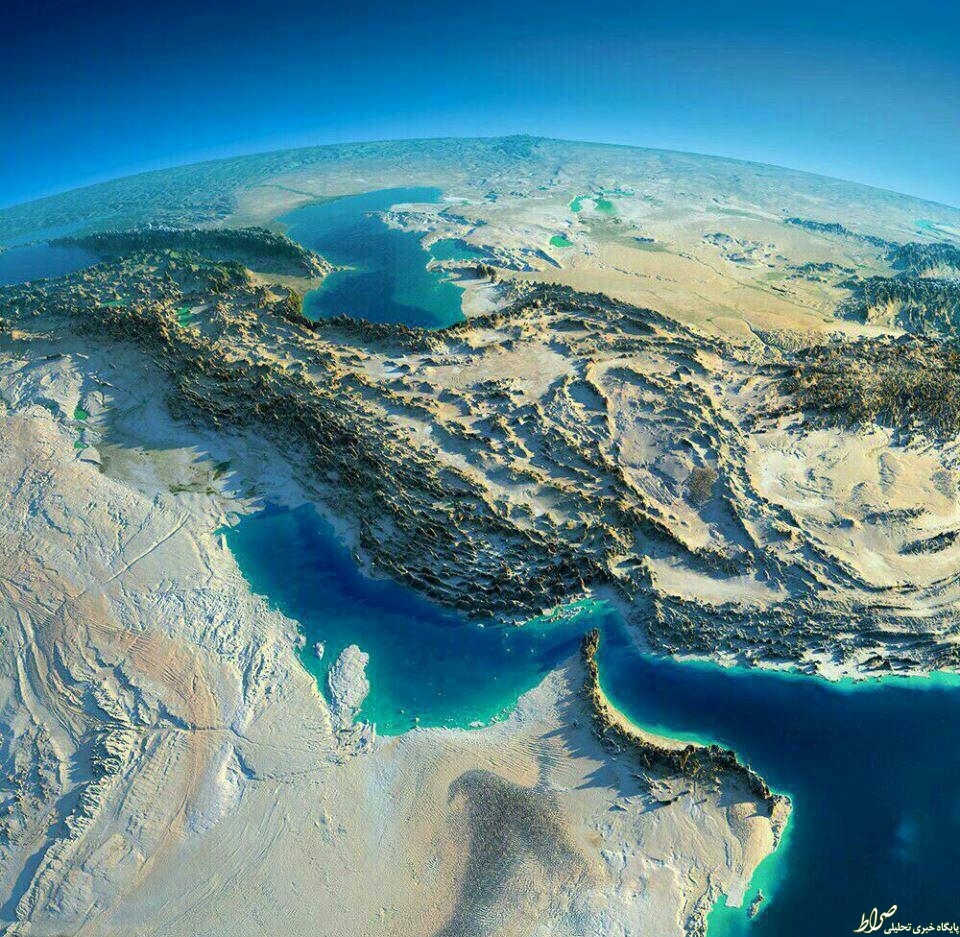 تصویر منتشر شده از ایران توسط ناسا
