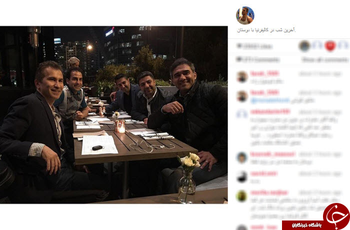 عکس/ آخرین شب عابدزاده در کالیفرنیا