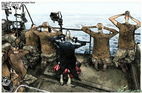 کاریکاتور/ دستگیری تفنگداران آمریکایی