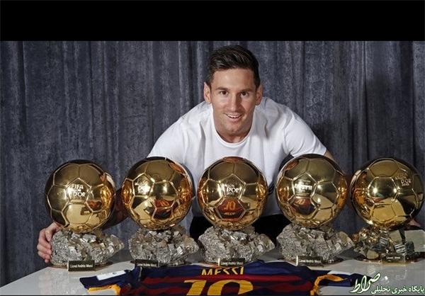 عکس/ مسی و توپ‌های طلایش