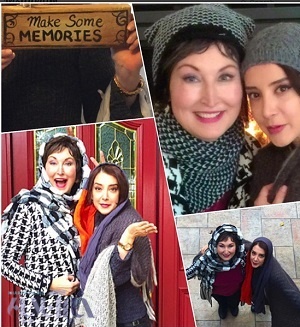 بازیگرزن ایرانی و مادر آمریکایی‌اش+عکس