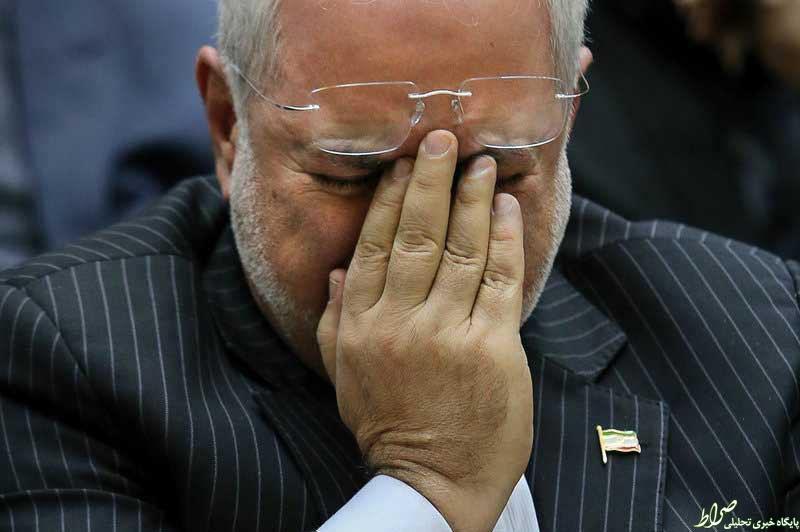 عکس/اشکهای ظریف درسوگ پدرمعاونش