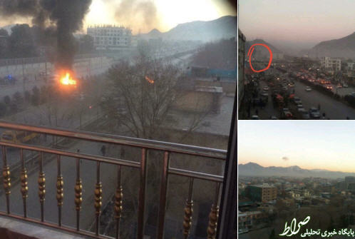 انفجاری مقابل سفارت‌روسیه درکابل+تصاویر