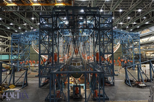 عکس/ تست مقاومت بال‌های بوئینگ 787