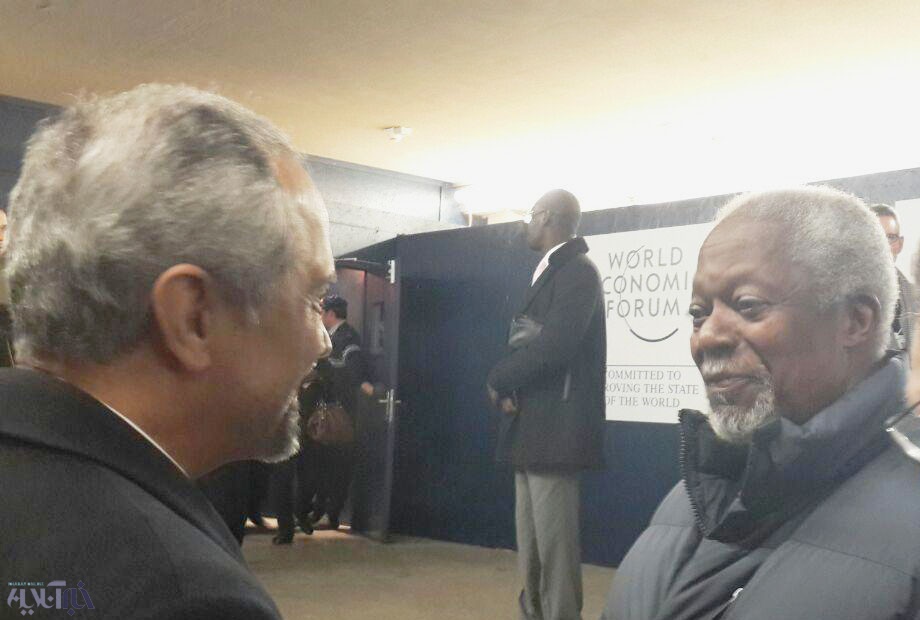 عکس/ نهاوندیان و کوفیعنان در داووس عکس/ نهاوندیان و کوفیعنان در داووس