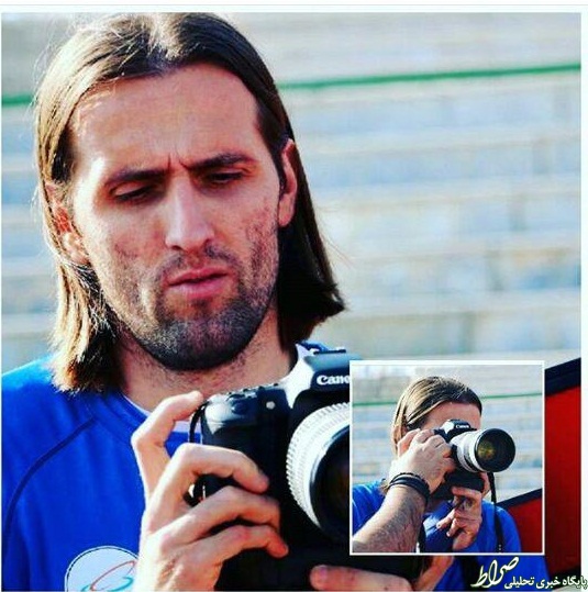 عکس/ مدافع استقلال عکاس شد!