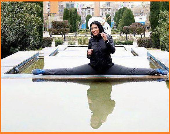 عکس/ آمادگی بدنی بانوی کاراته کار ایران