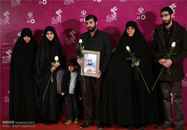 خانواده شهید حرم در جشنواره فجر+عکس