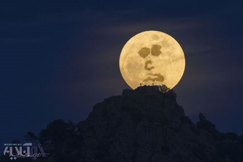 چهره مردی روی ماه! +عکس