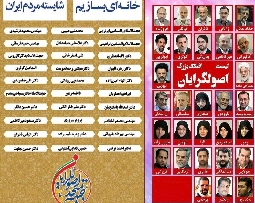 کدام نمایندگان کنونی تهران در لیست اصولگرایان حضور دارند؟ +جدول کدام نمایندگان کنونی تهران در لیست اصولگرایان حضور دارند؟ +جدول