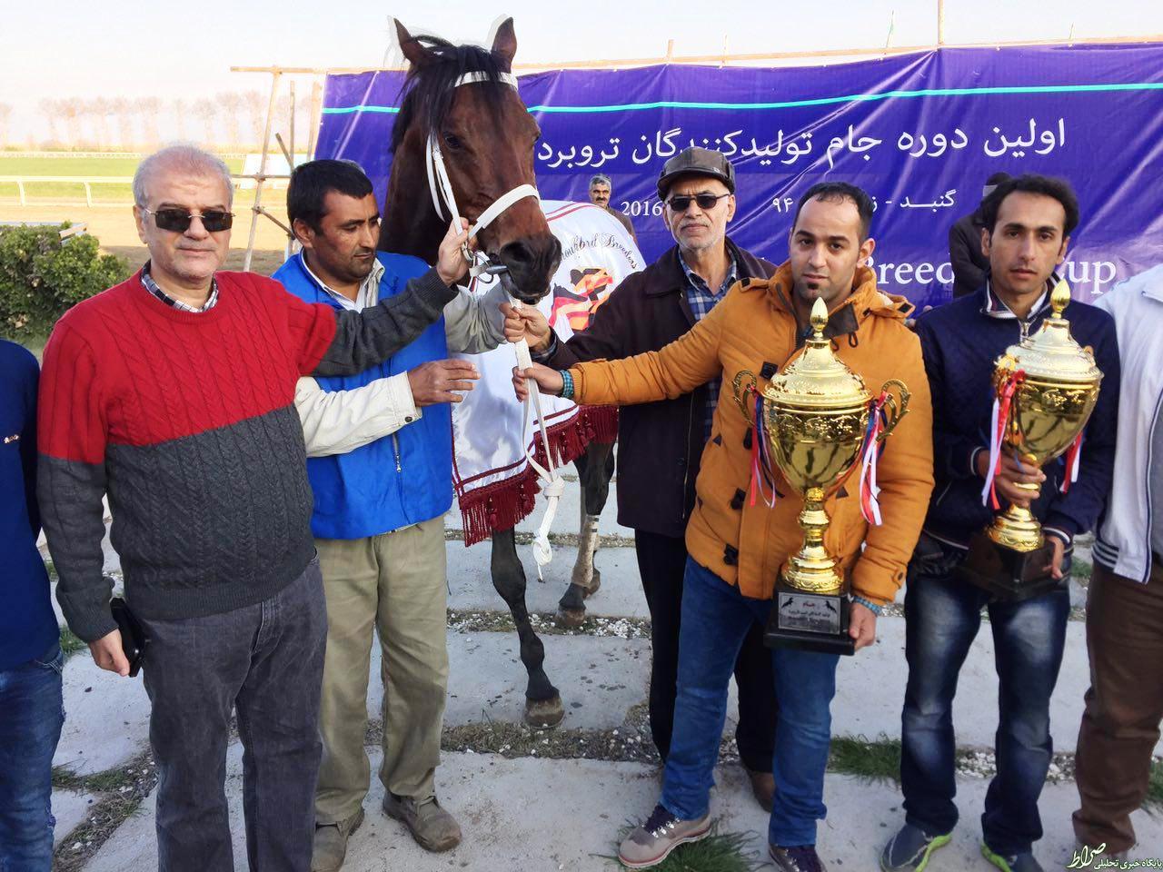 اسب سردار آزمون قهرمان شد +عککس