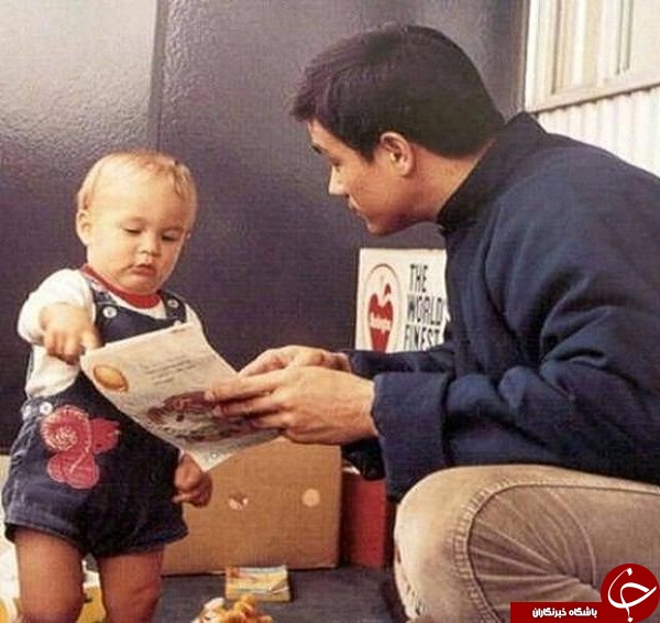 عکس/ بروسلی و فرزندش
