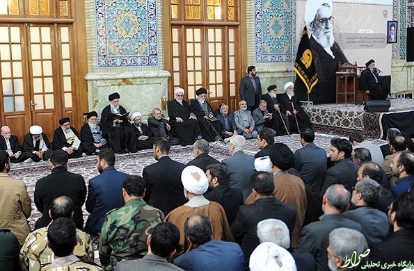 مراسم ترحیم آیتالله واعظ طبسی در حرم مطهر رضوی برگزار شد مراسم ترحیم آیتالله واعظ طبسی در حرم مطهر رضوی برگزار شد