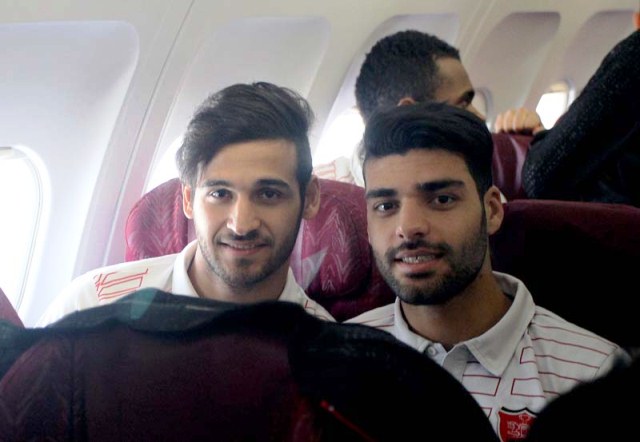 عکس/ طارمی و نوراللهی در هواپیما