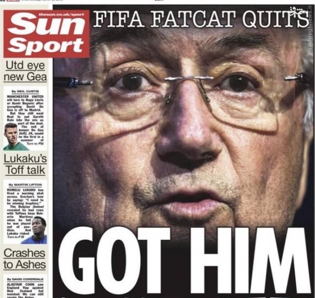 عکس/ گربه چاق فیفا استعفا داد!