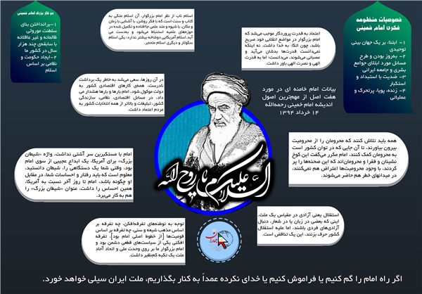 اینفوگرافی/ ۷ اصل مهم اندیشه امام (ره)