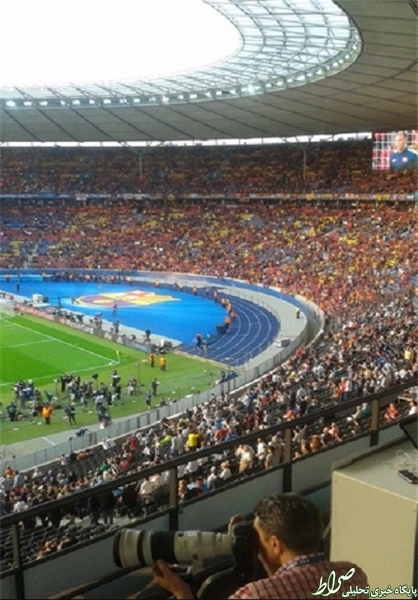 ورزشگاه المپیک برلین پیش از فینال+تصاویر