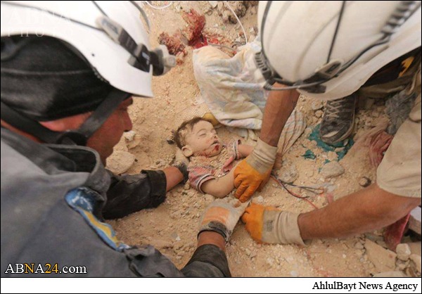 عکس/خواب آرام طفلسوری در آغوشخاک! عکس/خواب آرام طفلسوری در آغوشخاک!