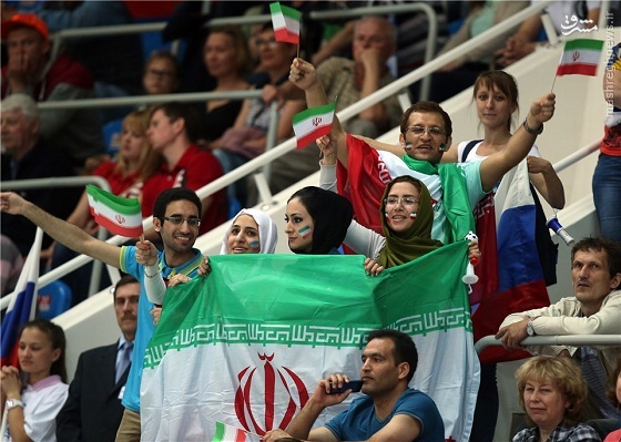 عکس/ بانوان هوادار ایران در روسیه