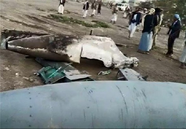 سقوط جنگنده عربستانی در صنعاء +عکس