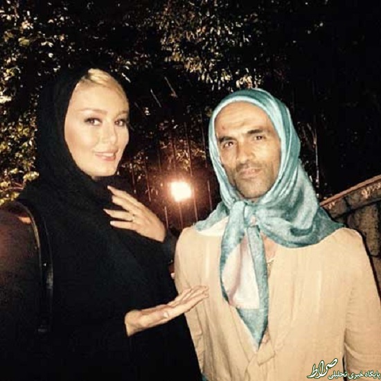 عکس جالب سحرقریشی با بدلکارش!