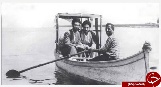 عکسی نادر از رهبرانقلاب در تالاب انزلی عکسی نادر از رهبرانقلاب در تالاب انزلی