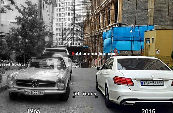 عکس/ 50 سال بنز در 50 سانت