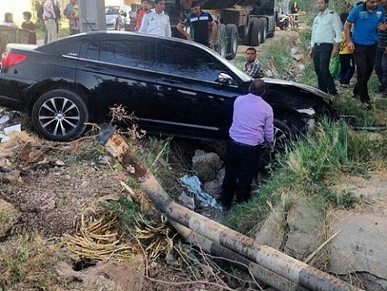 عکس/تصادف شدید کرایسلر در ایران