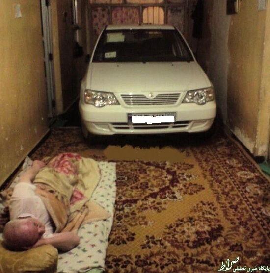 عکس/ ابتکار عجیب برای حفاظت از پراید!