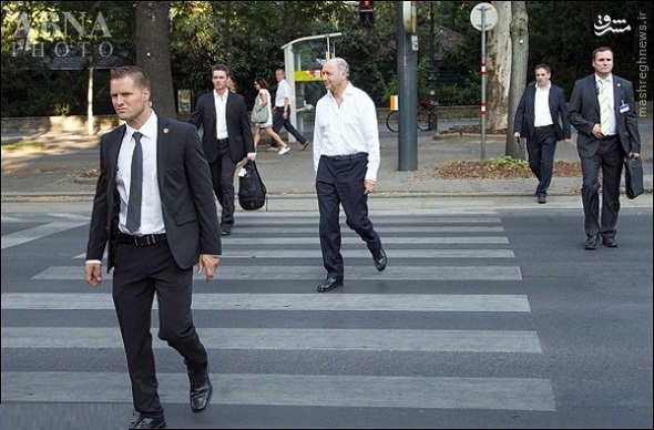 عکس/ فابیوس، بدون کت و کروات در وین