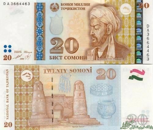 عکس/ ابن سینا روی اسکناس‌های تاجیک