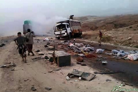 حمله خونین سعودی‌ها به کامیون آرد+تصاویر