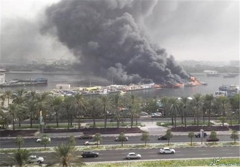 آتش‌سوزی عظیم در دبی